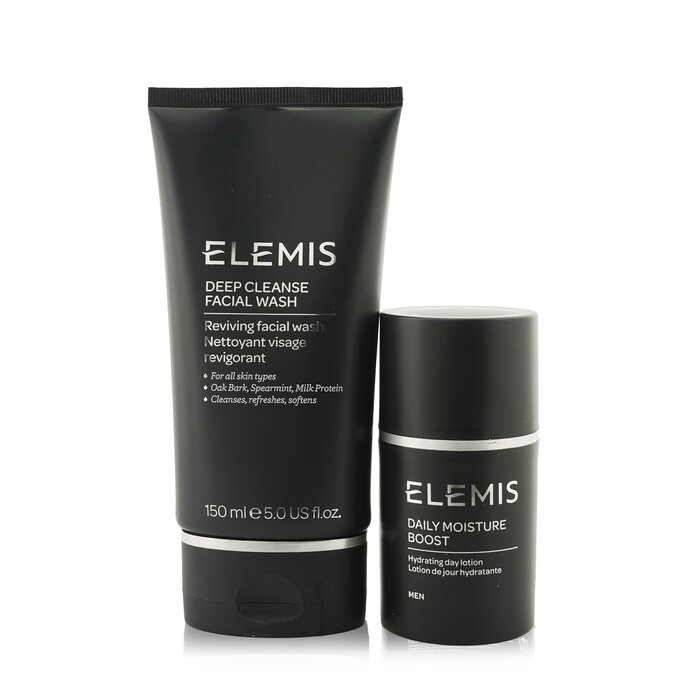 Elemis His (or Her) Essential Duo: Deep Cleanse Facial Wash 150ml + Daily Moisture Boost 50ml (Box Slightly Damaged) 2pcsProduct Thumbnail