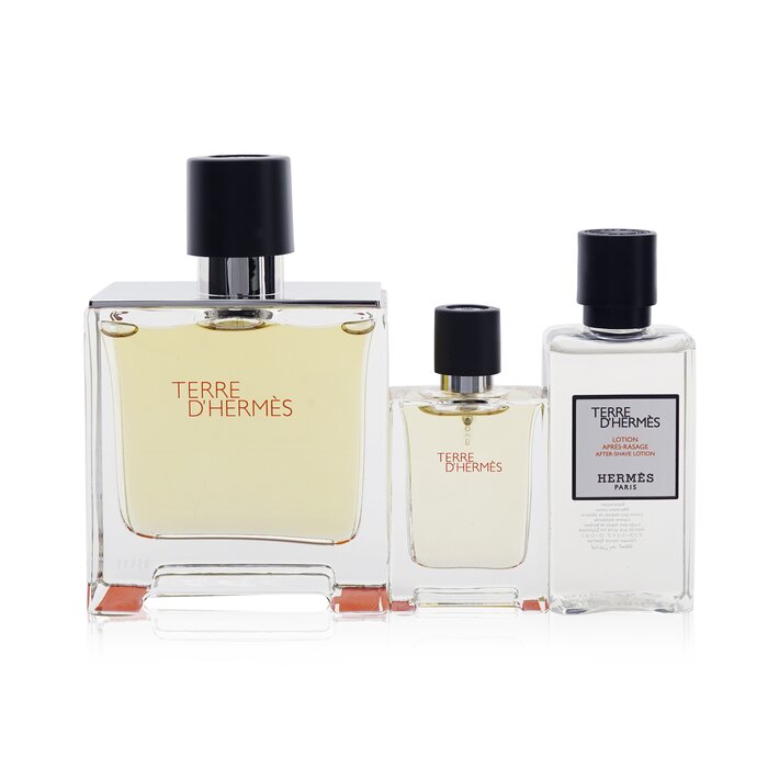Hermes Terre D'Hermes Coffret: Pure Parfum Spray 75ml + Pure Parfum Spray 12,5ml + Лосион за след бръснене 40ml 3pcsProduct Thumbnail