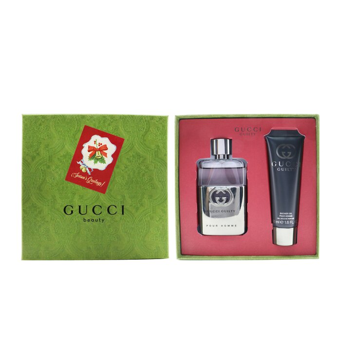 Gucci Guilty Pour Homme Coffret: Eau De Toilette Spray 50ml/1.6oz + Shower Gel 50ml/1.6oz 2pcsProduct Thumbnail
