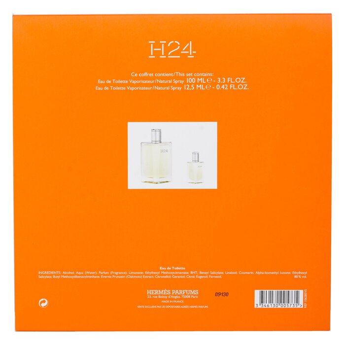Hermes H24 Coffret: Eau De Toilette Spray 100ml/3,3oz + Eau De Toilette Spray 12,5ml/0,42oz 2pcsProduct Thumbnail