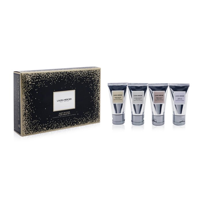Laura Mercier Party Of Four Hand Cream Set: (Fresh Fig + Almond Coconut + Ambre Vanille + Creme Brulee) Hand Cream 30ml 4x 30ml/1ozProduct Thumbnail
