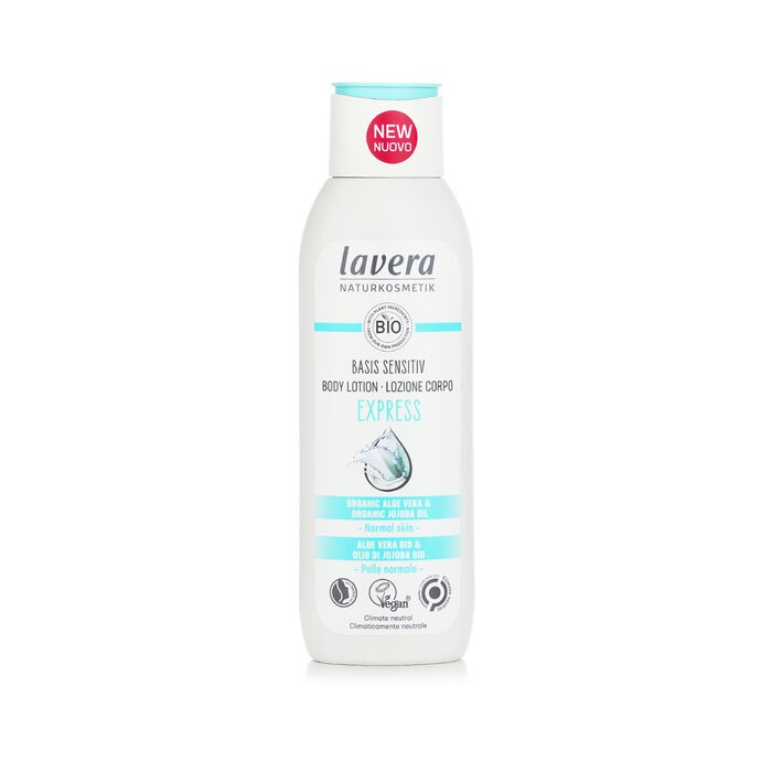 Lavera Basis Sensitiv Express tělové mléko s organickým aloe vera a organickým jojobovým olejem - pro normální pleť 250ml/8.7ozProduct Thumbnail