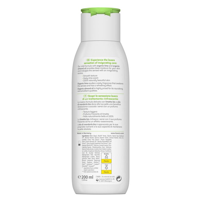 Lavera โลชั่นบำรุงผิว (Regreshing) - With Lime & Organic Almond Oil - สำหรับผิวธรรมดา 200ml/7ozProduct Thumbnail