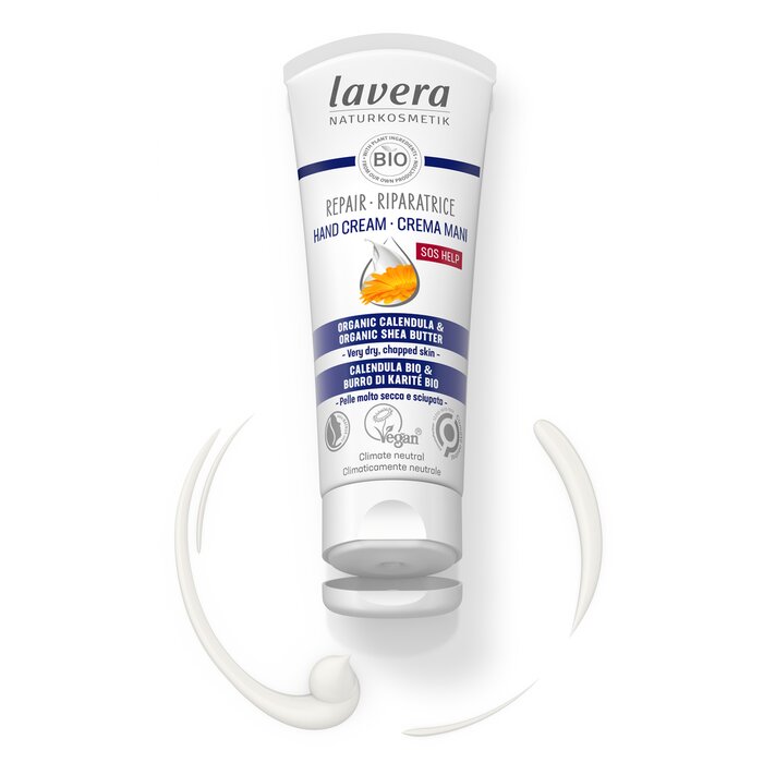 Lavera SOS Help Repar Hand Cream With Organic Celendula & Organic Shea Butter - For Very Dry, Chapped Skin 75ml/2.6ozProduct Thumbnail