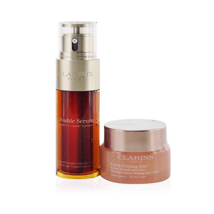 Clarins Double Serum & Extra-Firming Collection: Double Serum 50ml+ Extra-Firming Day Cream 50ml 2pcsProduct Thumbnail
