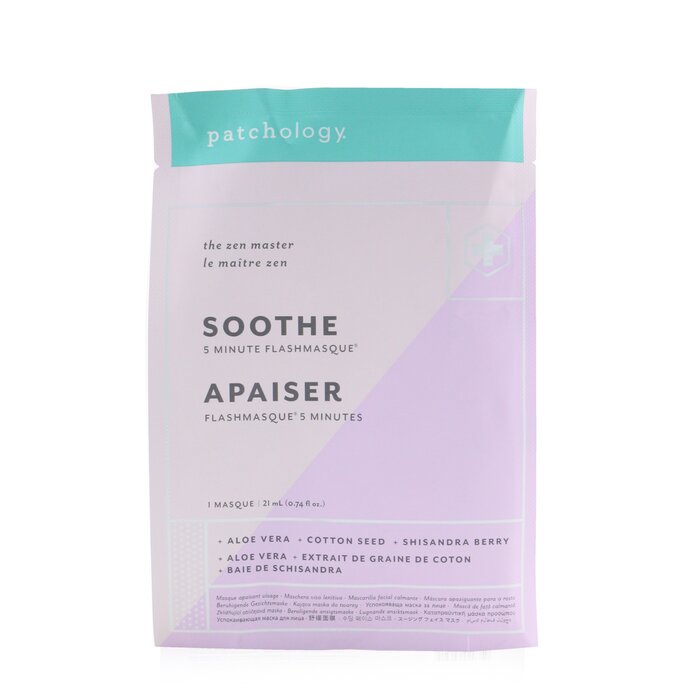 Patchology FlashMasque 5 Minute Sheet Mask - Soothe (Unboxed) 4x21ml/0.74ozProduct Thumbnail