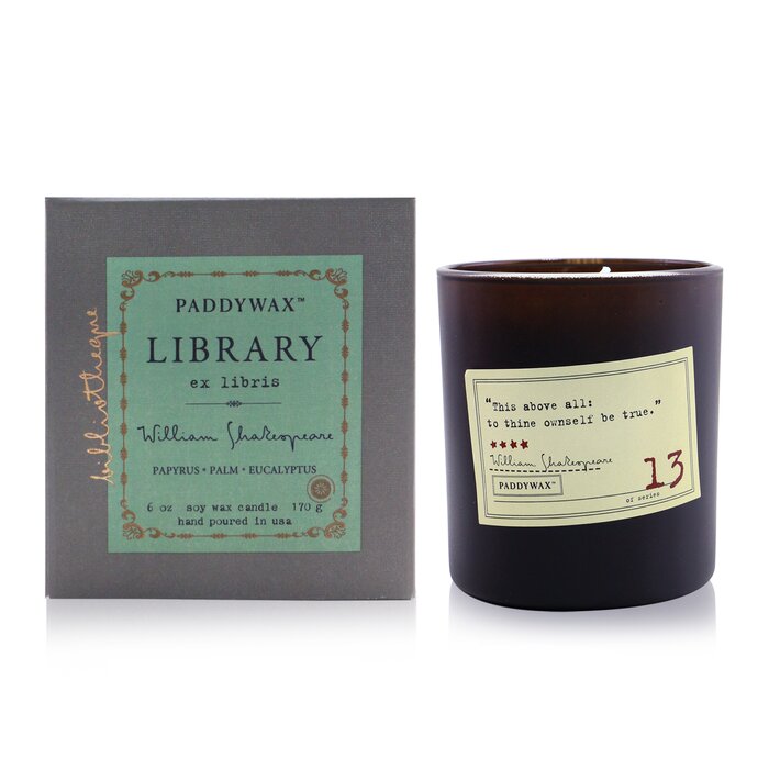 Paddywax Library Candle - William Shakespeare 170g/6ozProduct Thumbnail