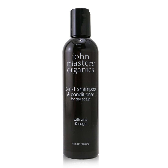 John Masters Organics 2-in-1 Shampoo & Conditioner For Dry Scalp with Zinc & Sage שמפו ומרכך לקרקפת יבשה 236ml/8ozProduct Thumbnail
