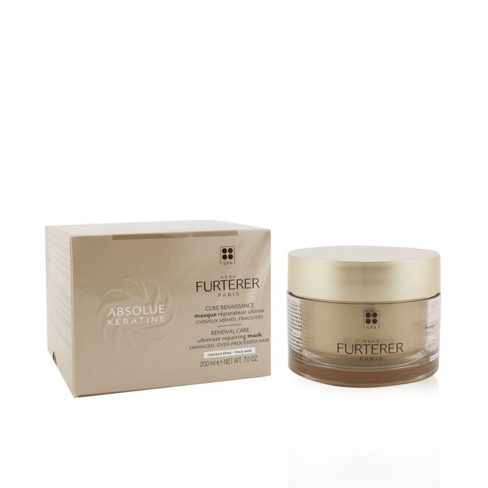 Rene Furterer Absolue Kèratine Renewal Care Ultimate Repairing Mask - Damaged, Over-Processed Thick Hair (Box Slightly Damaged) 200ml/7ozProduct Thumbnail