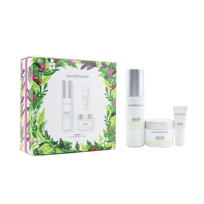 BareMinerals Ageless Phyto-Retinol Trio: Night Concentrate 30ml+ Face Cream 30g+ Eye Cream 5g 3pcsProduct Thumbnail