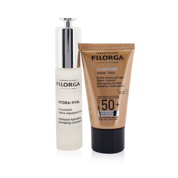 Filorga Bộ đôi bảo vệ làn da: Hydra-Hyal 30ml + UV-Bronze SPF 50 40ml 2pcsProduct Thumbnail