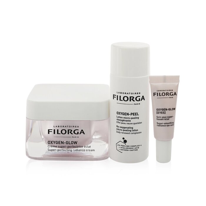 Filorga Perfect Skin Effect Trio, For Real Set: Oxygen Glow Cream 50ml + Oxygen-Peel Lotion 50ml + Oxygen-Glow Eye 4ml 3pcsProduct Thumbnail