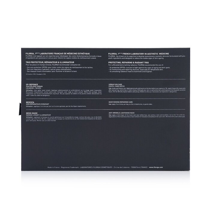 Filorga Protect, Repare, Illuminate Zestaw Edycja Limitowana: Neocica 40ml + UV-Defence SPF50 15ml + Mezo-Maska 7ml 3pcsProduct Thumbnail