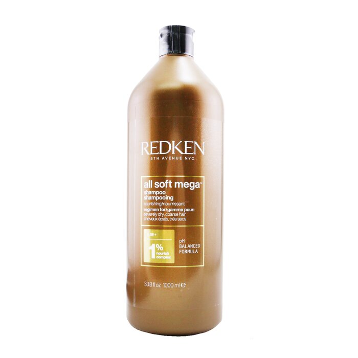 Redken All Soft Mega Shampoo (For Severely Dry/ Coarse Hair) 1000ml/33.8ozProduct Thumbnail