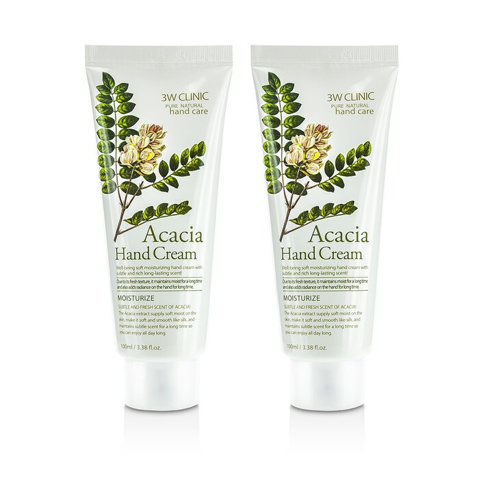 3W Clinic Hand Cream Duo Pack - Acacia 2x100ml/3.38ozProduct Thumbnail