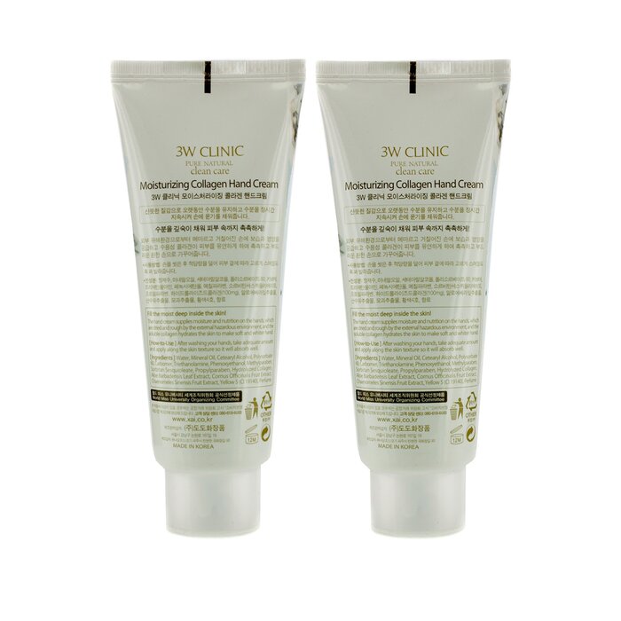 3W Clinic Hand Cream Duo Pack - Collagen 2x100ml/3.38ozProduct Thumbnail