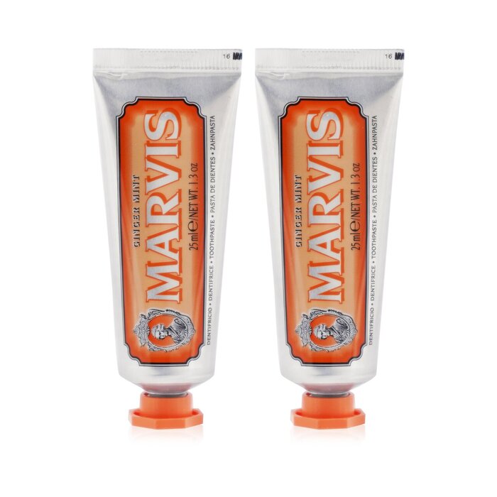 玛尔仕 Marvis Ginger Mint Toothpaste Duo Pack (Travel Size) 2x25ml/1.29ozProduct Thumbnail