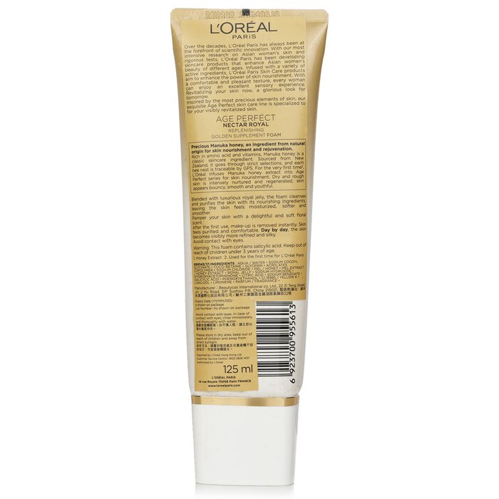 L'Oreal Age Perfect Nectar Royal Replenishing Golden Supplement Foam 125ml/4.2ozProduct Thumbnail