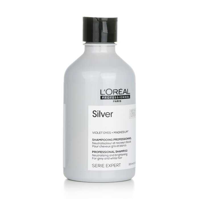 L'Oreal Professionnel Serie Expert - Silver Violet Dyes + Magnesium Neutralising and Brightening Shampoo (For Grey and White Hair) 300ml/10.1ozProduct Thumbnail