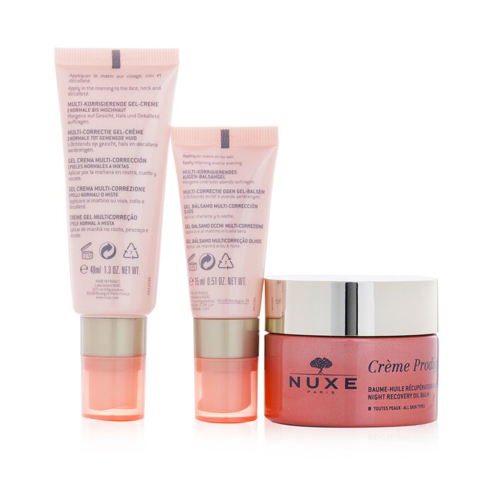 Nuxe My Booster Kit: Multi-Correction Gel Cream 40ml + Night Recovery Oil Balm 50ml + Multi-Correcting Eye balm gel 15 ml (Box Slightly Damaged) 3pcsProduct Thumbnail