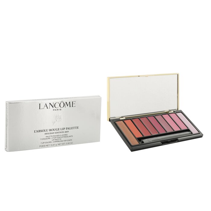 Lancome L'Absolu Rouge Lip Palette Holiday Edition (7x Lip Color, 2x Sparkling Top Coat, 1x Brush) 15.97g/0.56ozProduct Thumbnail