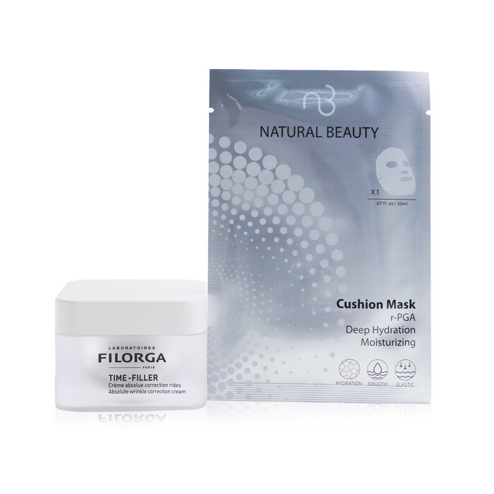 Filorga Time-Filler Absolute Wrinkle Correction Cream 50ml (Free: Natural Beauty r-PGA Deep Hydration Moisturizing Cushion Mask 6x 20ml)  50ml+6x20mlProduct Thumbnail