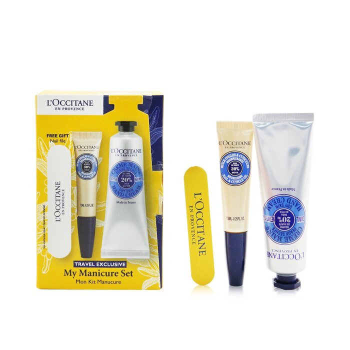 L'Occitane My Manicure Set: Shea Butter Hand Cream 30 ml + Nail & Cuticle Oil (Box Slightly Damaged) 3pcsProduct Thumbnail