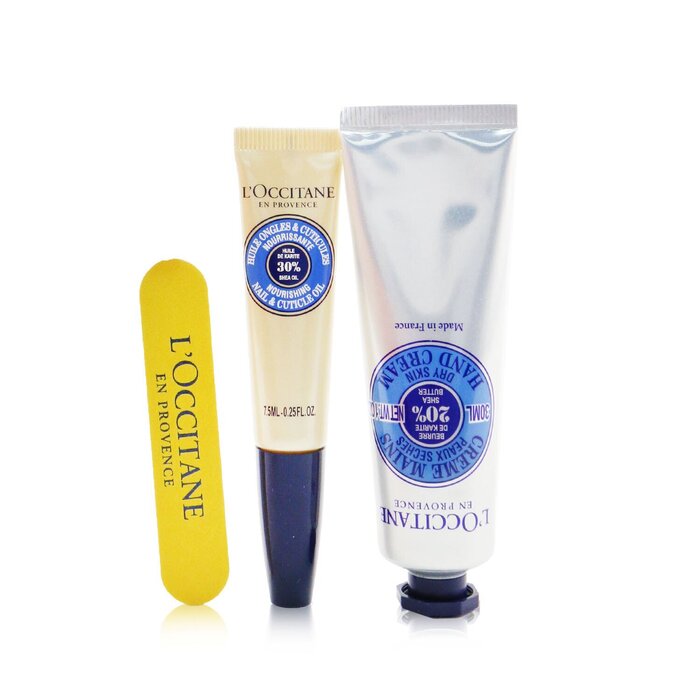 L'Occitane My Manicure Set: Shea Butter Hand Cream 30 ml + Nail & Cuticle Oil (Box Slightly Damaged) 3pcsProduct Thumbnail