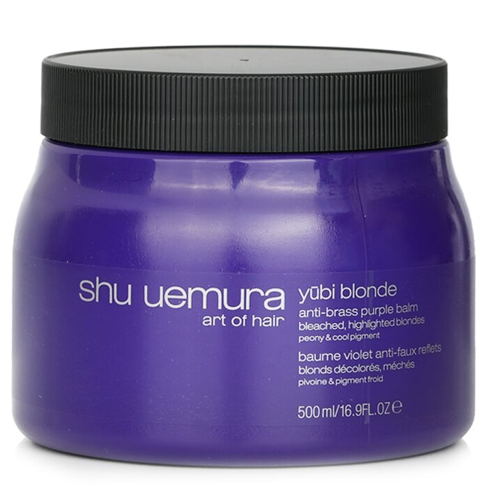 Shu Uemura Yubi Blonde Anti-Brass Purple Balm (Hair Mask) - Bleached, Highlighted Blondes (Salon size) 500ml/16.9ozProduct Thumbnail