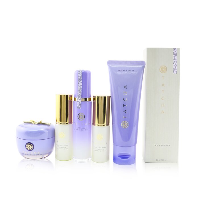 Tatcha CNY Limited Edition Set: The Essence 150ml + Dewy Cream 50ml + Rice Wash 120ml + Dewy Mist 40ml + Cleansing Oil 2x25ml 6pcsProduct Thumbnail