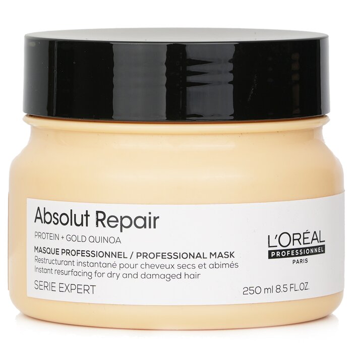 L'Oreal Professionnel Serie Expert - Absolut Repair Gold Quinoa + Protein Instant Resurfacing Mask (For Dry and Damaged Hair) 250ml/8.5ozProduct Thumbnail