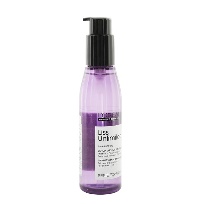 L'Oreal Professionnel Serie Expert - Liss Unlimited Primrose Oil Frizz Control & Shine Smoother Serum (All Hair Type) 125ml/4.2ozProduct Thumbnail