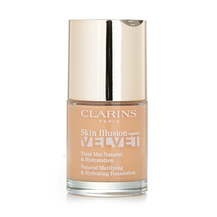 Skin Illusion Velvet Natural Matifying & Hydrating Foundation - # 112C Amber  Make Up by Clarins in UAE, Dubai, Abu Dhabi, Sharjah