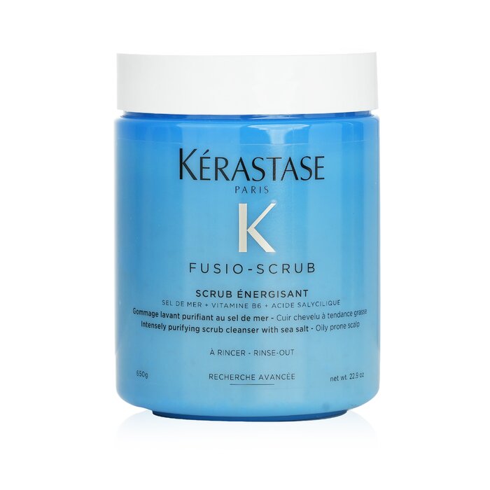 Kerastase Fusio-Scrub Scrub Energisant Intensely Purifying Scrub Cleanser with Sea Salt (Oily Prone Scalp) 650g/22.9ozProduct Thumbnail