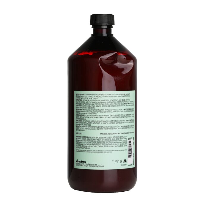 Davines Natural Tech Detoxifying Scrub Shampoo - For Atonic Scalp (Bottle Slightly Dented) 1000ml/33.8ozProduct Thumbnail