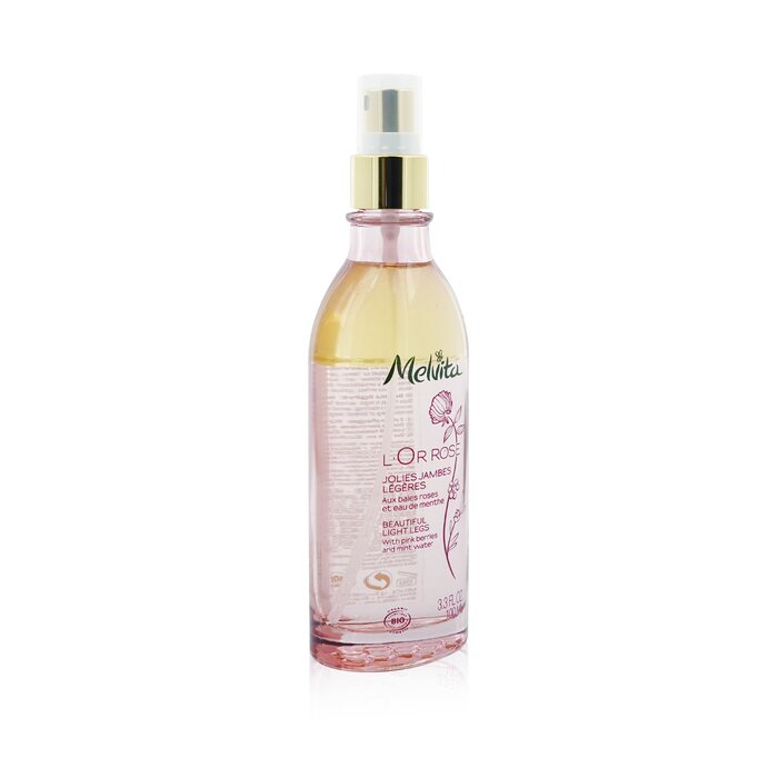 Melvita L'Or Rose Beautiful Light Legs With Pink Beries & Mint Water 100ml/3.3ozProduct Thumbnail