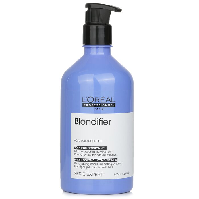 L'Oreal Professionnel Serie Expert - Blondifier Acai Polyphenols վերականգնող և լուսավորող կոնդիցիոներ (շիկահեր մազերի համար) 500ml/16.9ozProduct Thumbnail