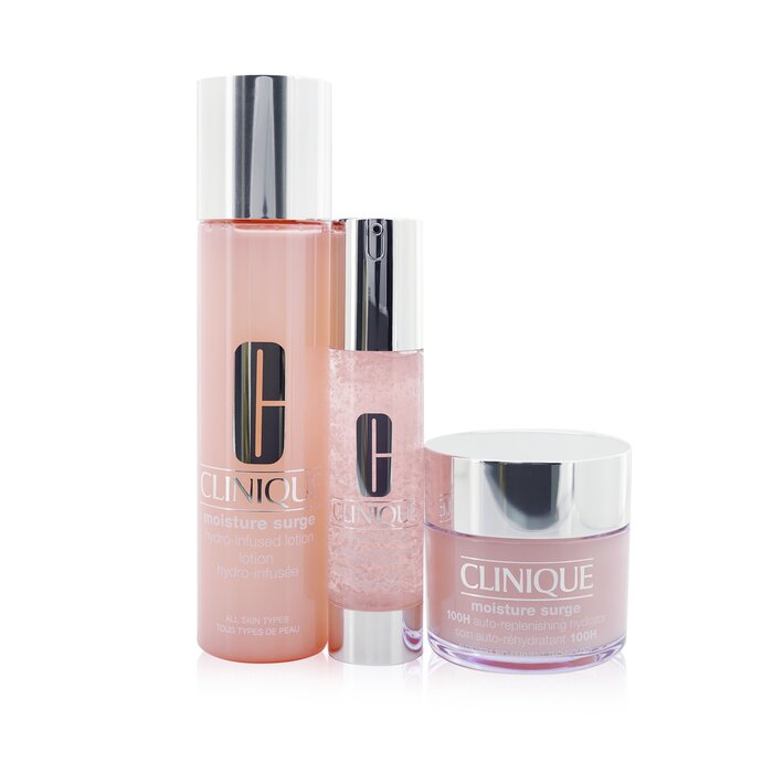 Clinique Moisture Surge Dewy For Days Set: 100H Hydrator 125ml+ Hydrating Supercharged Concentrate 48ml+ Hydro-Infused Lotion 200ml 3pcsProduct Thumbnail