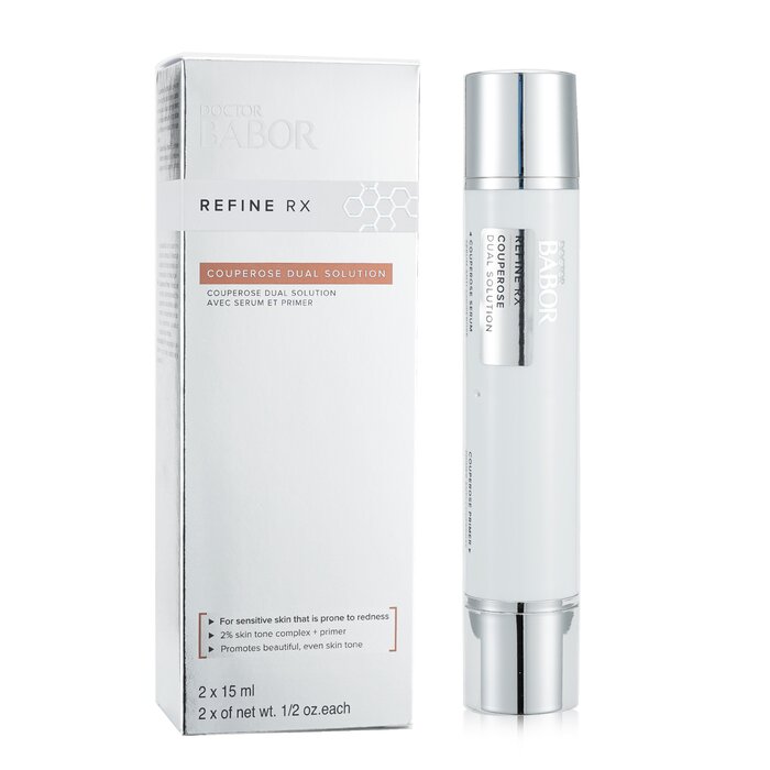 Babor Doctor Babor Refine Rx Couperose Dual Solution (Serum+Primer) - For Sensitive Skin 2x15ml/0.5ozProduct Thumbnail