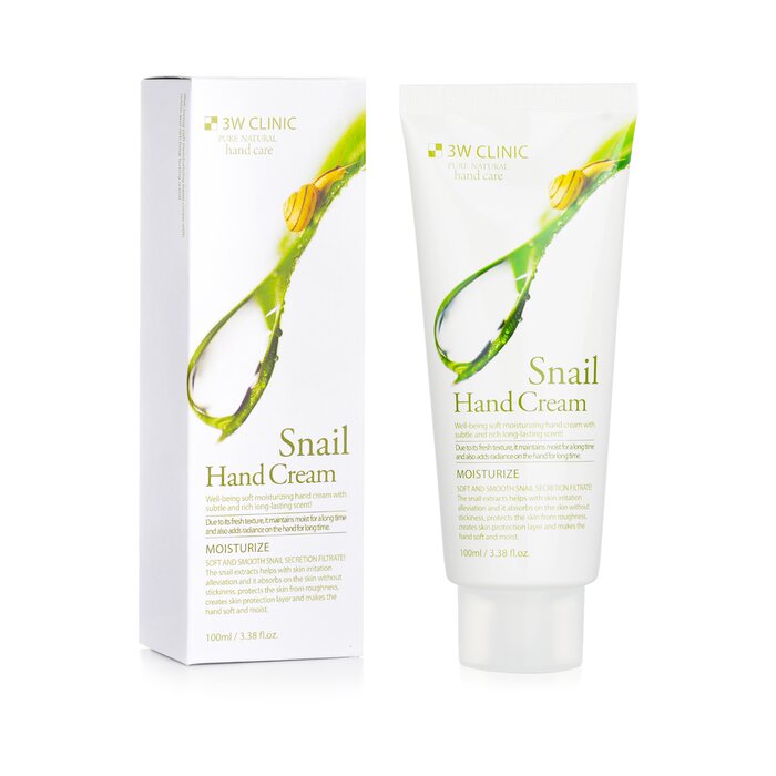 3W Clinic Hand Cream - Snail (Exp. Date: 09/2022) 100ml/3.38ozProduct Thumbnail