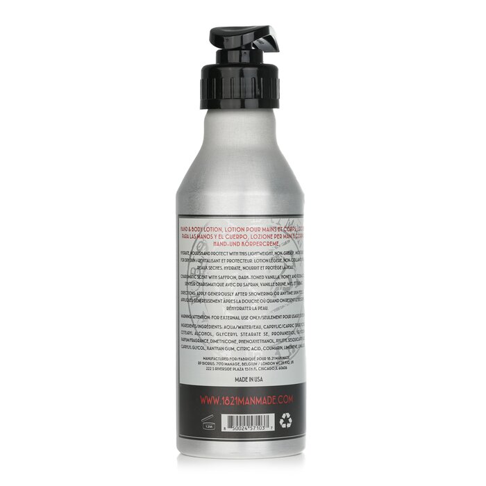 18.21 Man Made Octane 500 Hand & Body Lotion (Sweet Tobacco) 500ml/16.9ozProduct Thumbnail