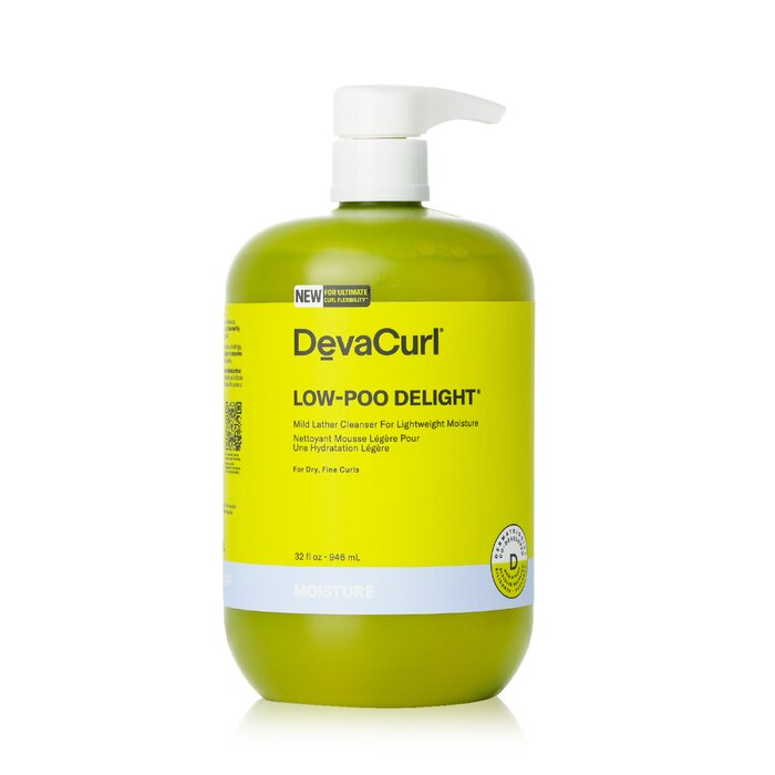 DevaCurl Low-Poo Delight Mild Lather Cleanser For Lightweight Moisture - For Dry, Fine Curls  946ml/32ozProduct Thumbnail
