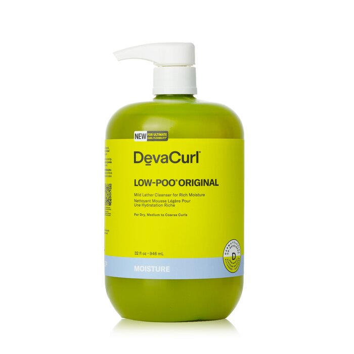 DevaCurl Low-Poo Original Mild Lather Cleanser For Rich Moisture - For Dry, Medium to Coarse Curls 946ml/32ozProduct Thumbnail