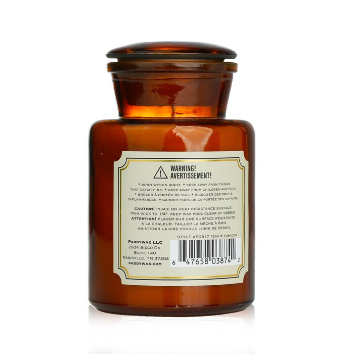 Paddywax Apothecary Candle - Teak & Tobacco 226g/8ozProduct Thumbnail