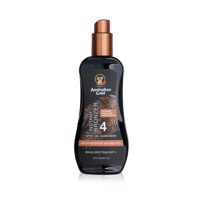 Australian Gold Spray Gel Sunscreen SPF 4 with Instant Bronzer 237ml/8ozProduct Thumbnail