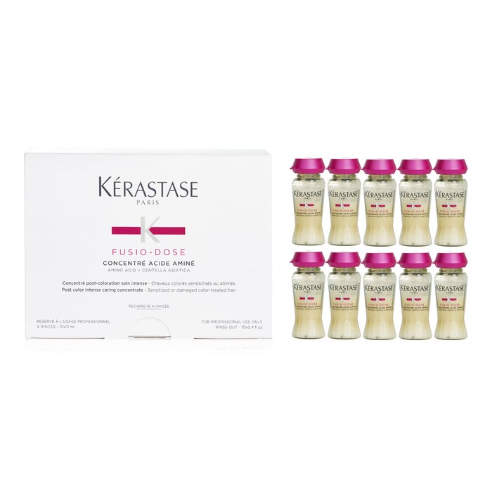 Kerastase Fusio-Dose Concentre Acide Amine Concentrate (For Sensitized or Damaged Colour-Treated Hair) 10x12ml/0.4ozProduct Thumbnail