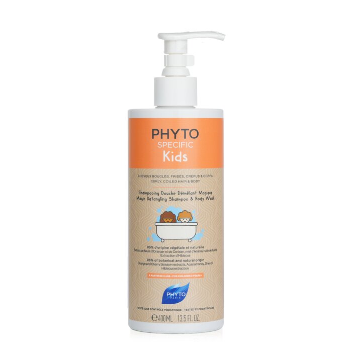 Phyto Phyto Specific Kids Magic Detangling Shampoo & Body Wash - Curly, Coiled Hair & Body (For Children 3 Years+) 400ml/13.5ozProduct Thumbnail