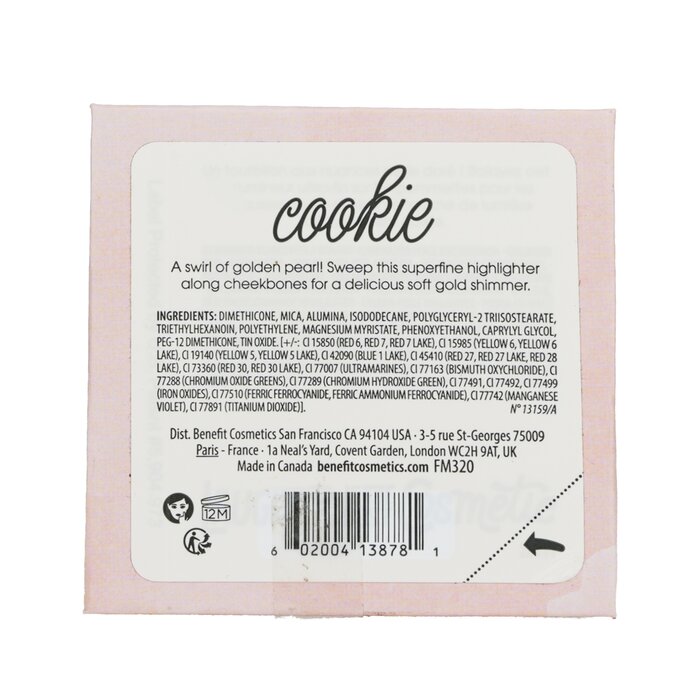 Benefit Cosmetics Cookie Warm Beige Highlighter Powder