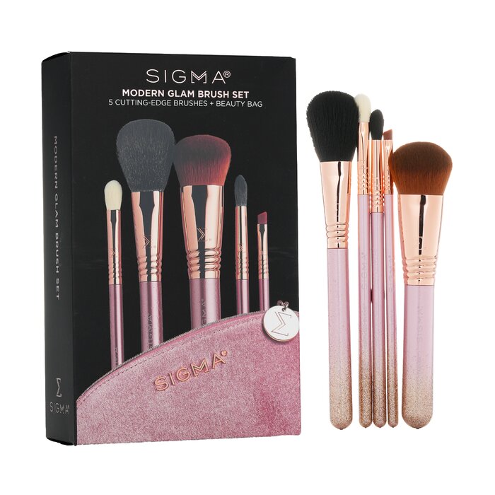 Sigma Beauty Modern Glam Brush Set (5x Cutting Edge Brush) 5pcs+1BagProduct Thumbnail
