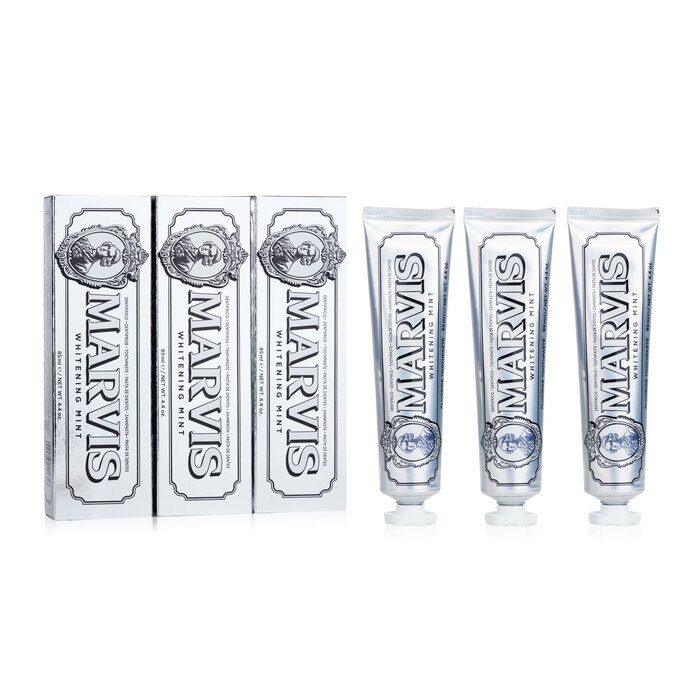 玛尔仕 Marvis Trio Set: 3x Whitening Mint Toothpaste With Xylitol 3x85ml/4.2ozProduct Thumbnail